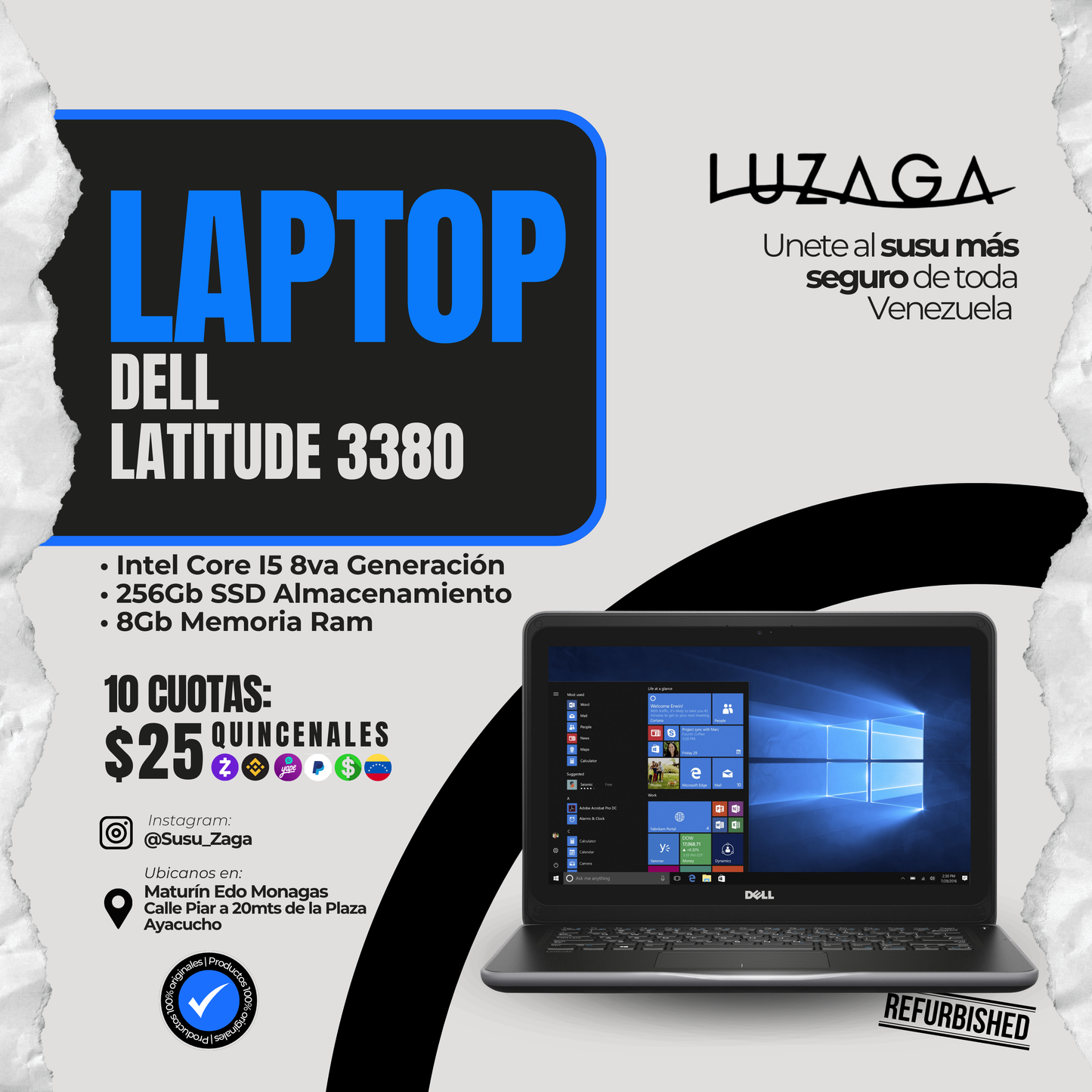 Laptop Dell Latitude 3380
