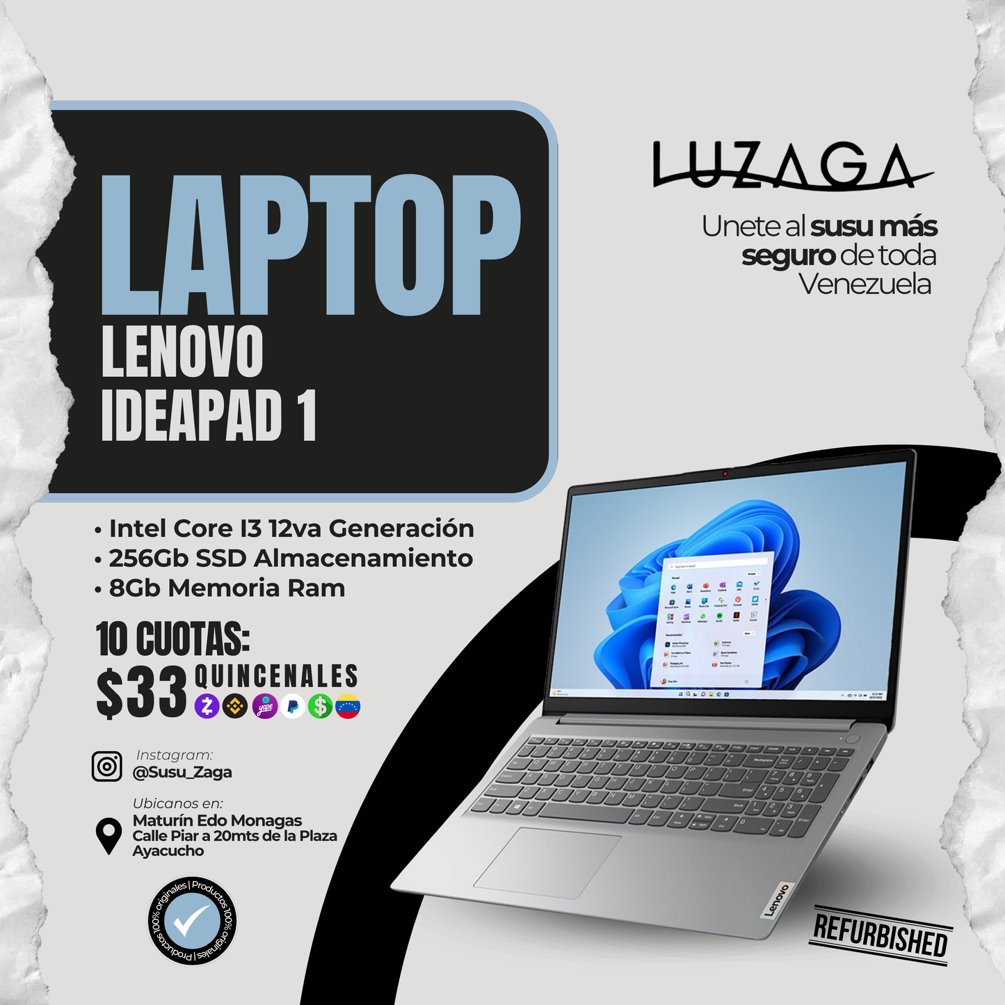 Laptop Lenovo Ideapad 1